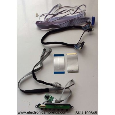 KIT DE CABLES PARA TV / HAIER / 32v7SONYA_T.MS18VG.72B-KEY-V3.0 / 6003120114 / 46-50T9-IR-V2.0 / MODELO LE50H3280